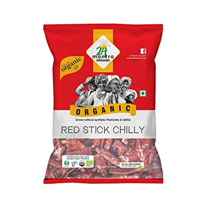 24 Mantra Organic Red Stick Chilly