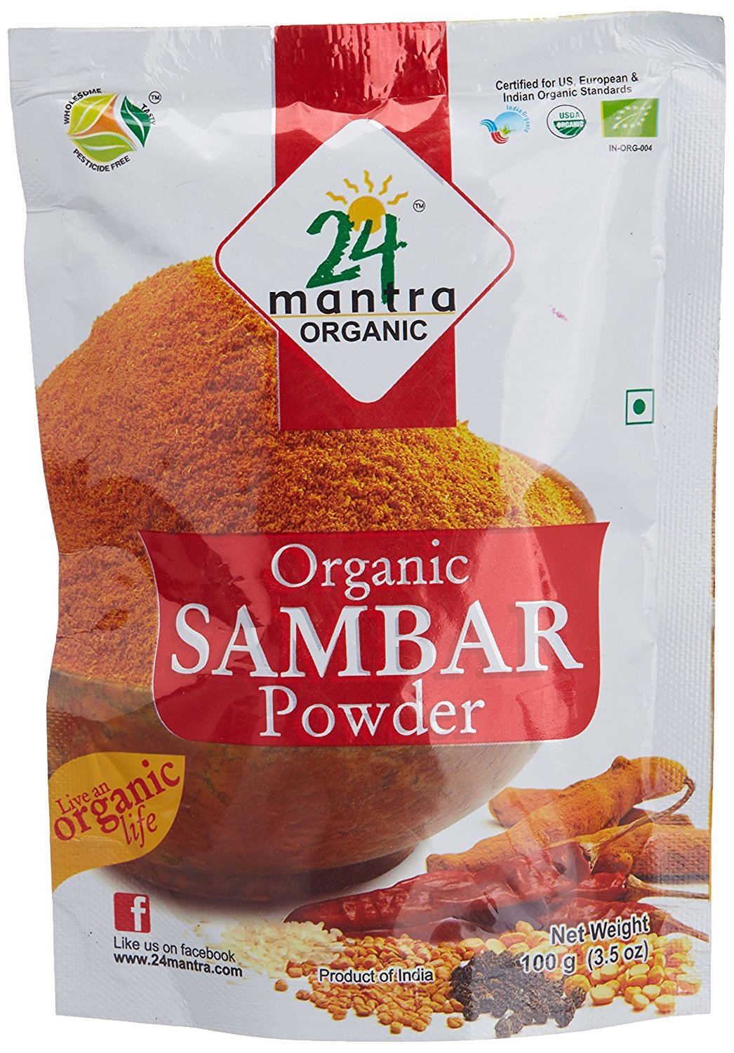 24 Mantra Organic Sambar Powder