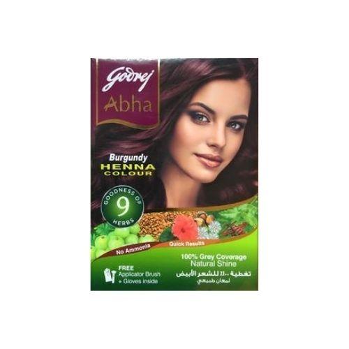 Godrej Abha Natural Black Henna Colour No Ammonia Quick Results 60 G 11 Oz