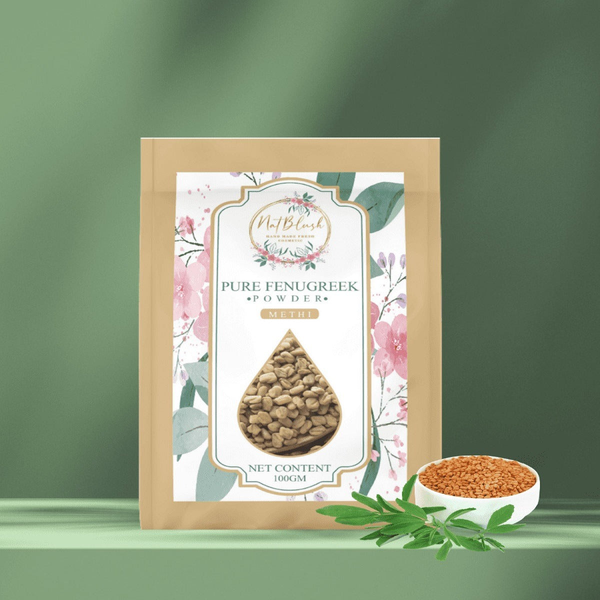 Buy Natblush Fenugreek (Methi) Hair Care Powder | Singh Cart