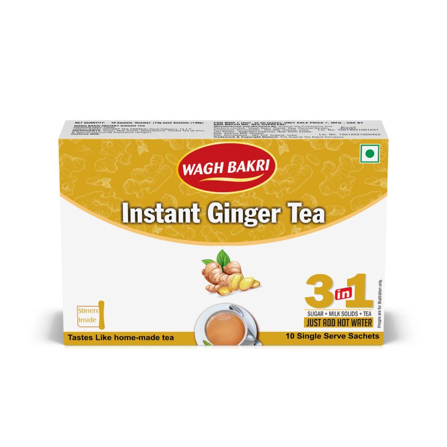 Buy Wagh Bakri Instant Ginger Tea 260g Online | Singh Cart