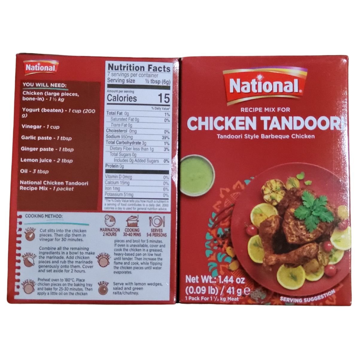 National Spice Mix For Chicken Tandoori 50 G Or 100 G