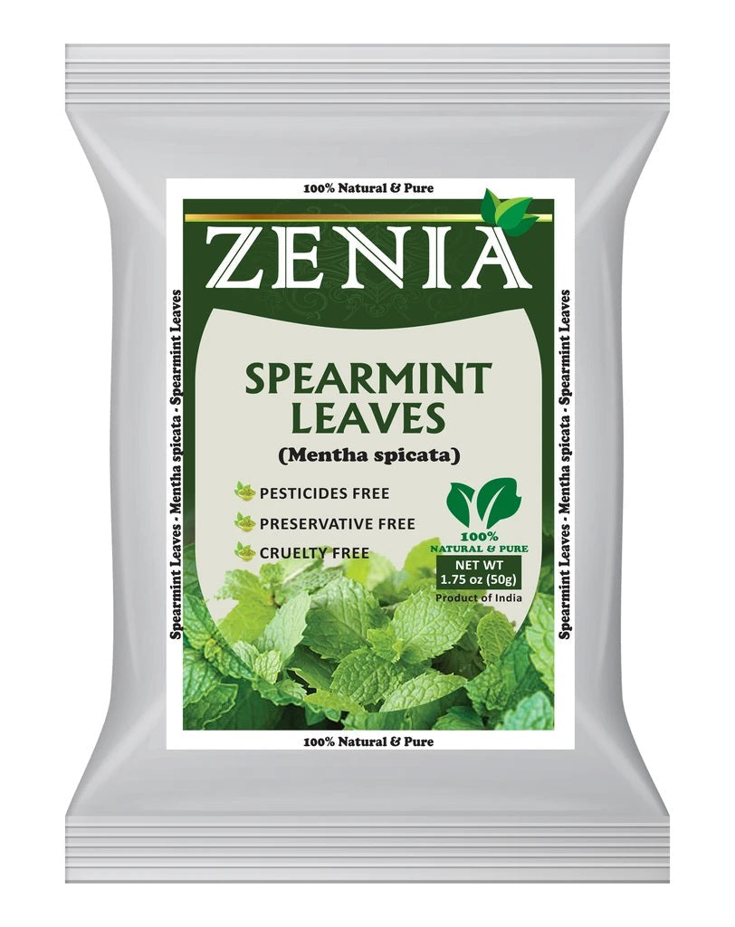 Zenia Spearmint Leaves Pestisides Free 100 Natural Pure 50 G