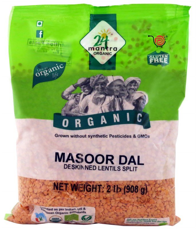 24 Mantra Organic Masoor Dal - Singh Cart