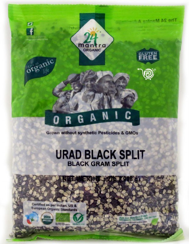 24 Mantra Organic Urad Black Split - Singh Cart