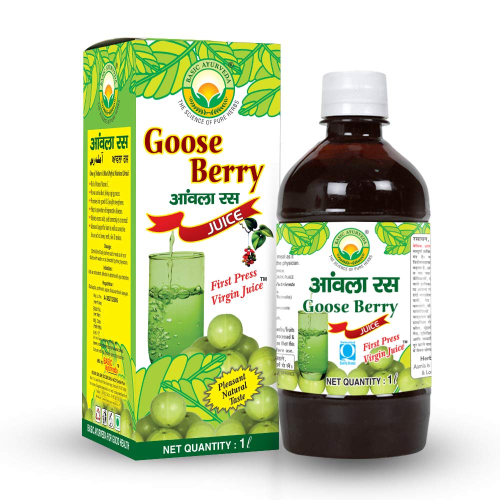 Basic Ayurveda Amla (Goose Berry) Herbal Juice 960ml - Singh Cart