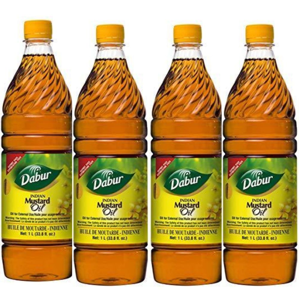 Dabur Mustard Oil Kachchi Ghani Tel 1L - Singh Cart
