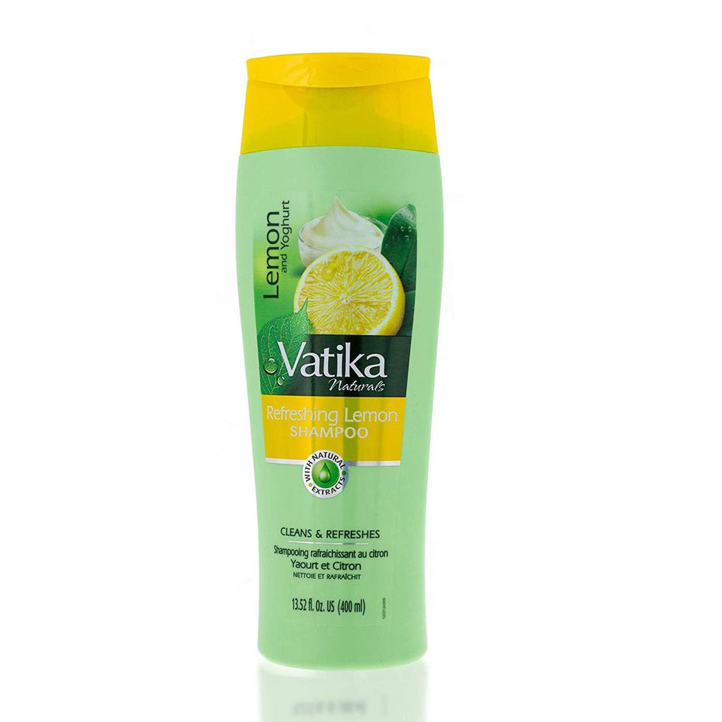 Dabur Vatika Naturals Refreshing Lemon Anti-Dandruff Shampoo 400 ml - Singh Cart