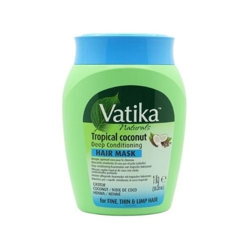 Dabur Vatika Naturals Tropical Coconut Deep Conditioning Hair Mask 1kg (33.26oz) - Singh Cart