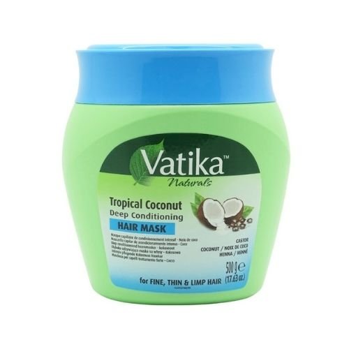 Dabur Vatika Naturals Tropical Coconut Deep Conditioning Hair Mask 500gm (17.64oz) - Singh Cart