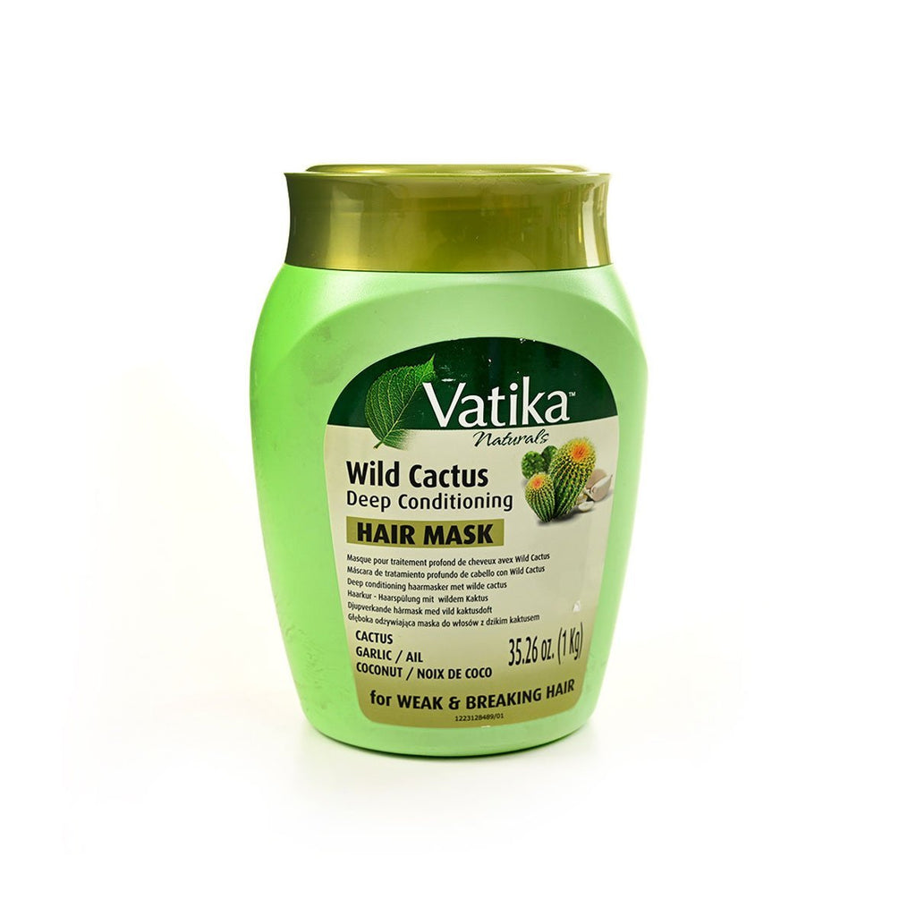 Dabur Vatika Naturals Wild Cactus Deep Conditioning Hair Mask 1kg (35.27oz) - Singh Cart