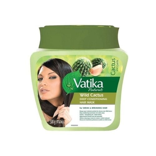 Dabur Vatika Naturals Wild Cactus Deep Conditioning Hair Mask 500gm (17.64oz) - Singh Cart