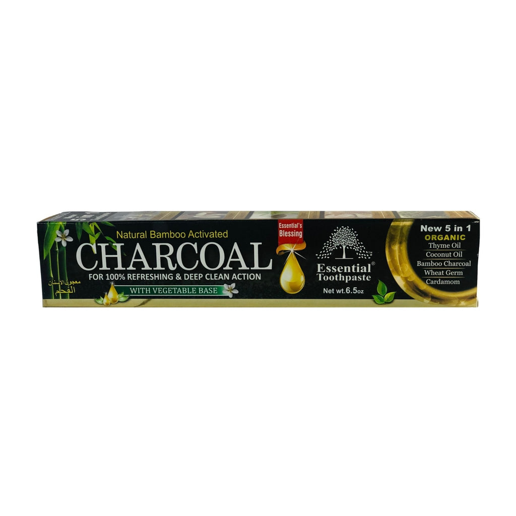 Essential Natural Bamboo Activated Charcoal Toothpaste 200 g - Singh Cart