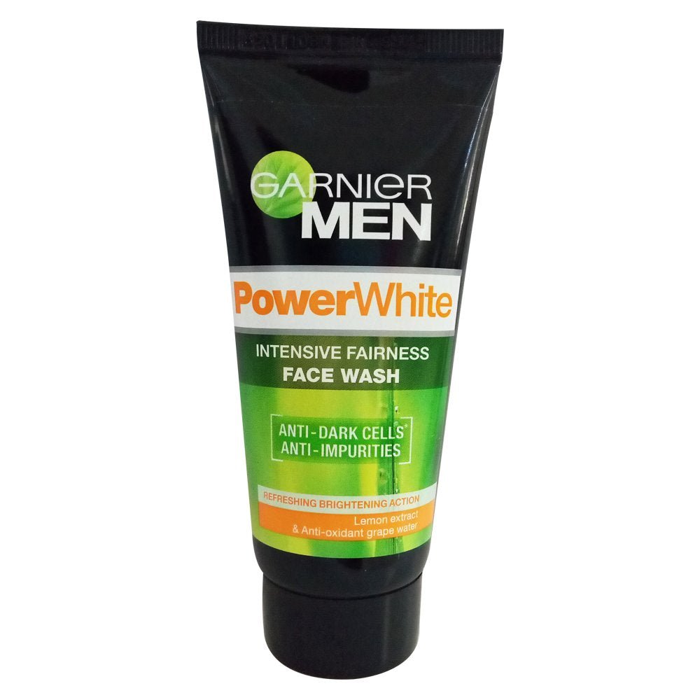 Garnier Men PowerWhite Face Wash Anti-Dark Cells 100g (3.53oz) - Singh Cart