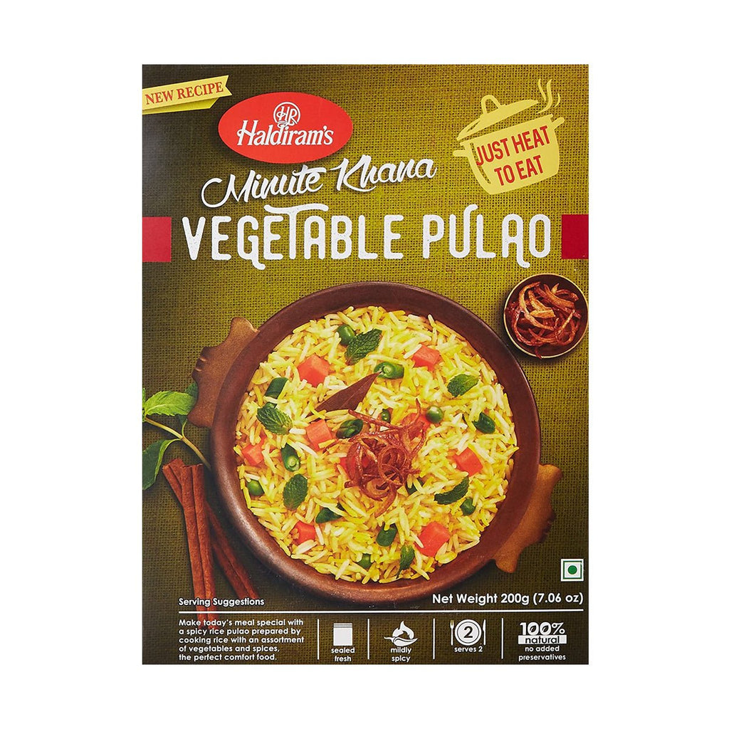 Haldirams Ready To Eat Veg Paulo 300g (10.59 oz) - Singh Cart