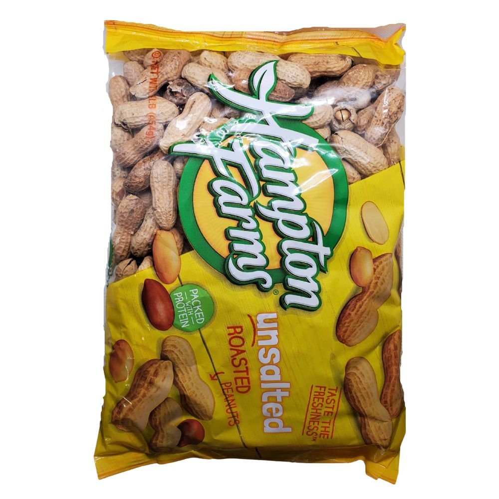 Hampton Farms Unsalted Roasted Peanut Best quality Peanut 16oz - Singh Cart