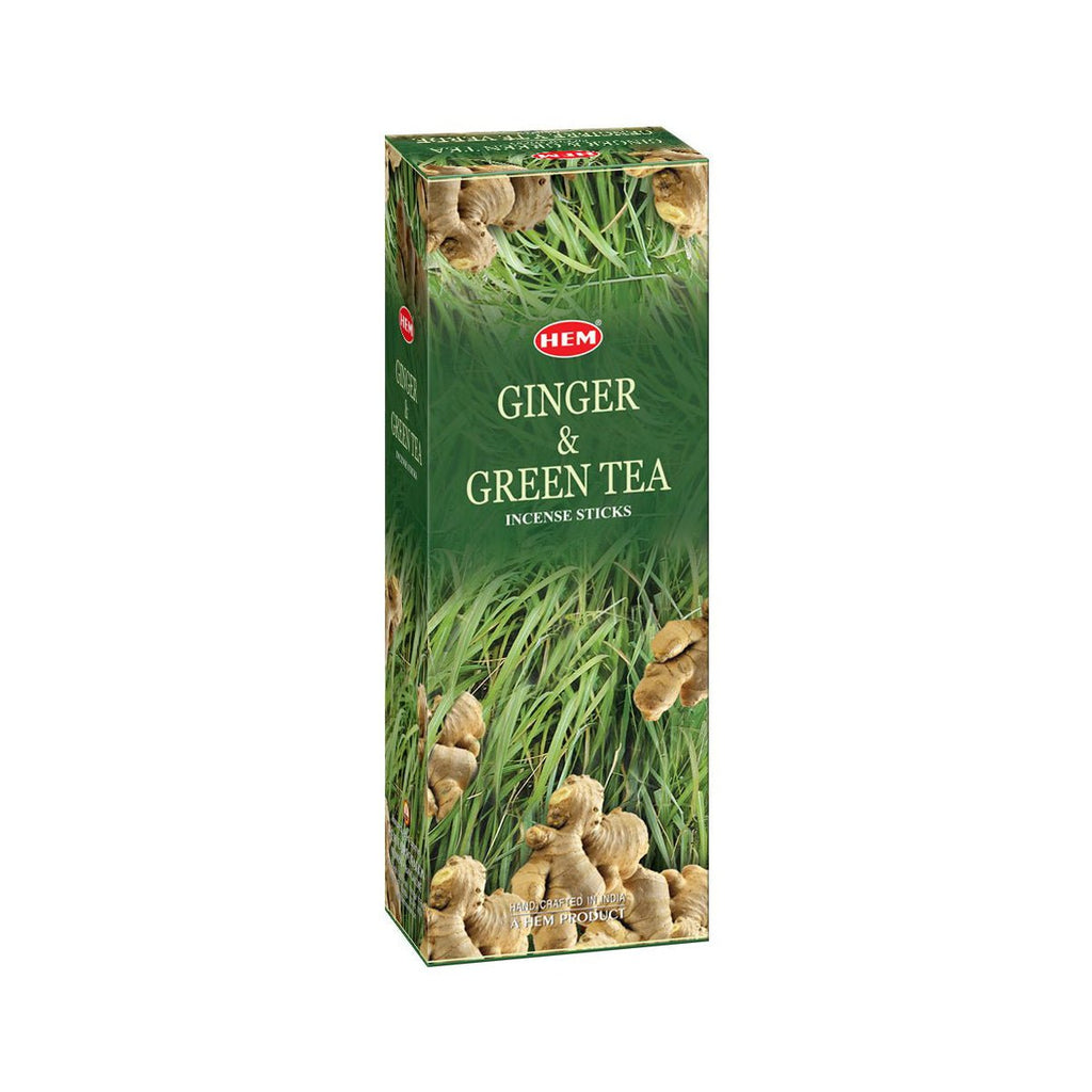 Hem Ginger & Green Incense Sticks (Agarbatti) 120 Sticks - Singh Cart