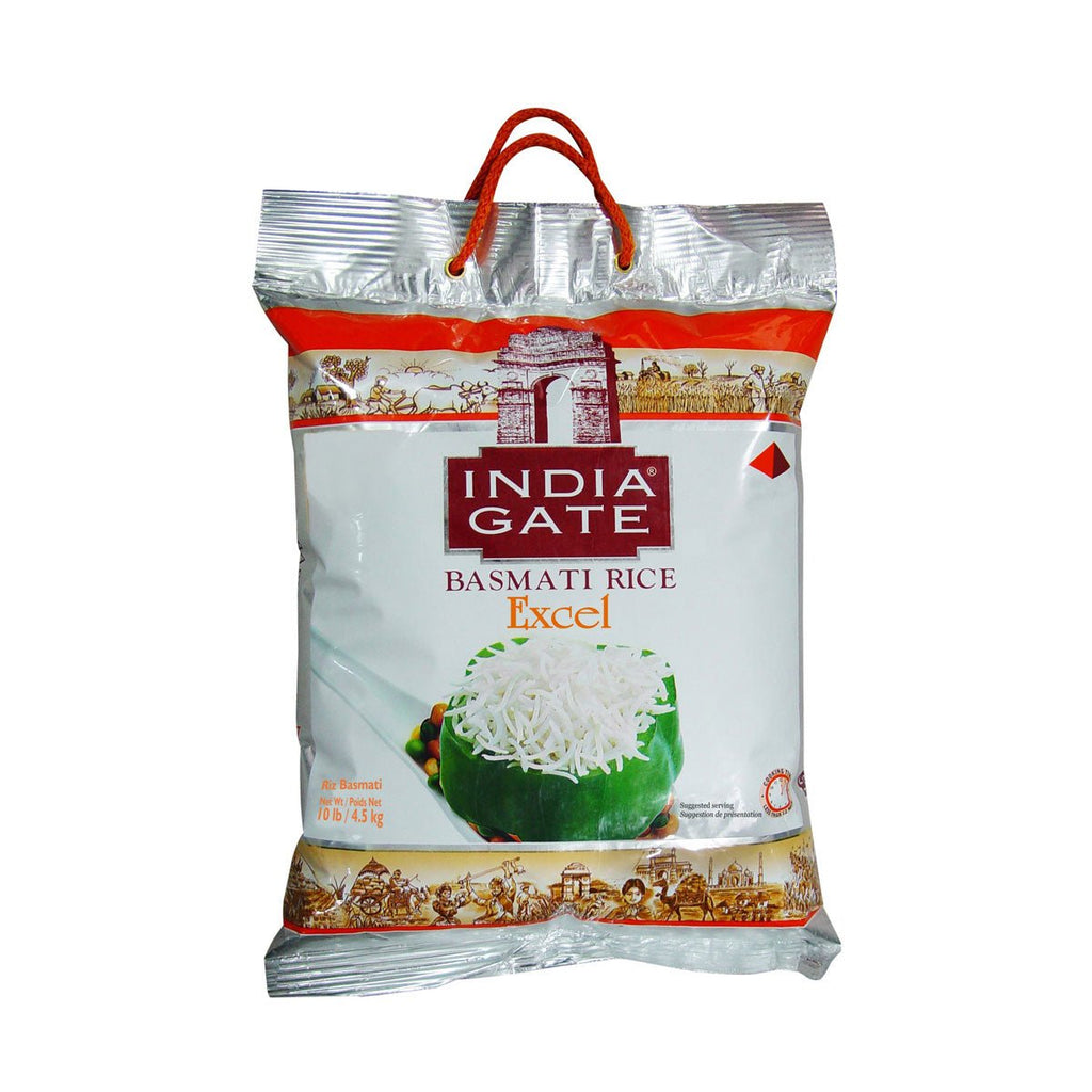 India Gate Basmati Rice Excel 10lbs (4.54kg) - Singh Cart