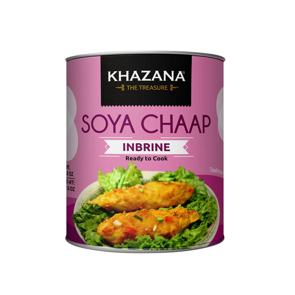 Khazana Soya Chaap Vegetarian High Protein Delicious 800 g - Singh Cart