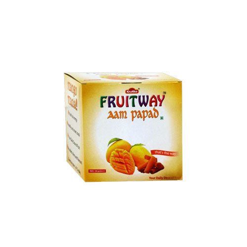 Krutika Fruitway Aam Papad Goodness of Mangoes 100g (3.5oz) - Singh Cart