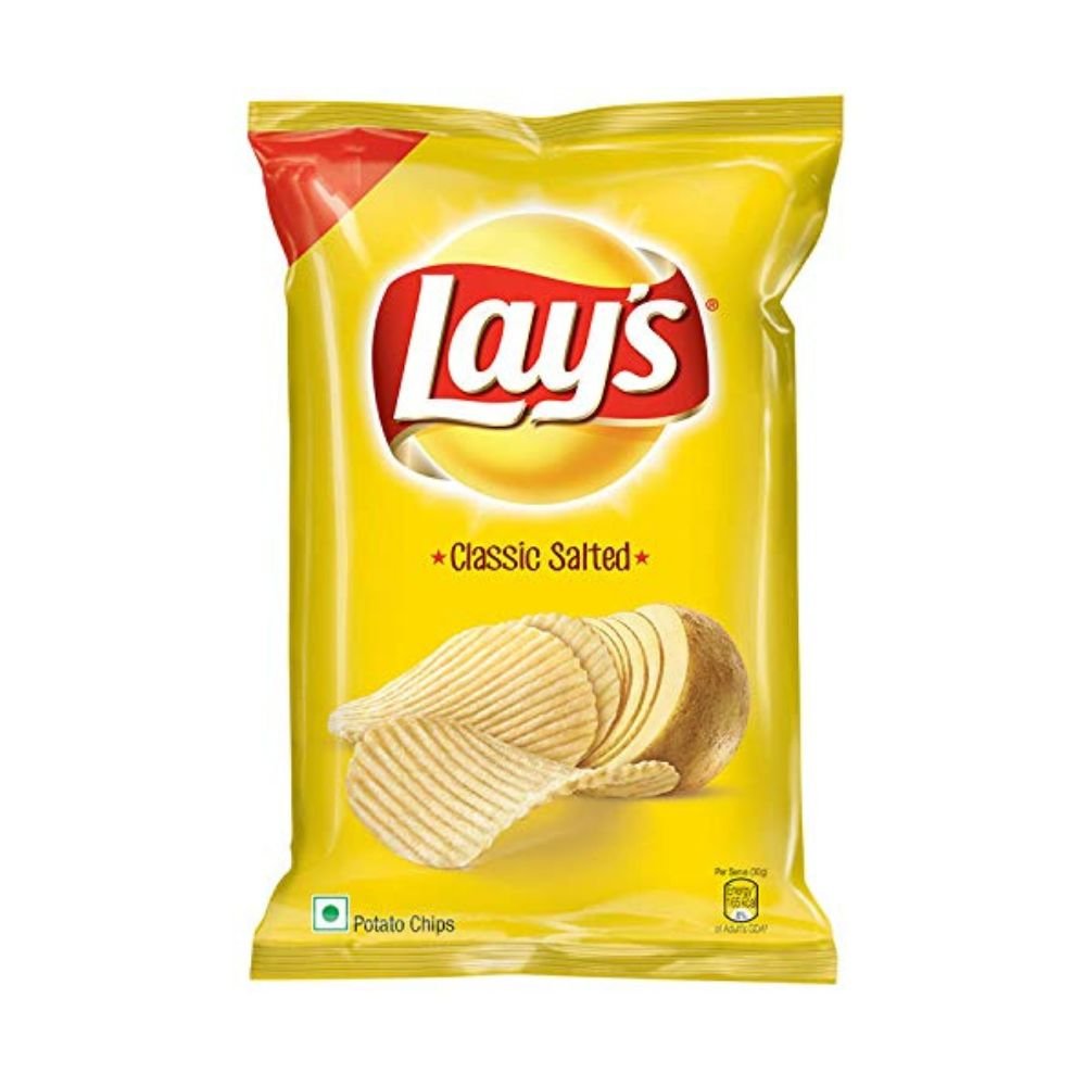 Lays Classic Salted Yellow Pack 52g (Pack of 5) - Singh Cart