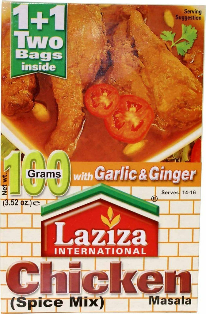 Laziza Chicken Masala with Garlic & Ginger (Spices Mix) 100gm - Singh Cart