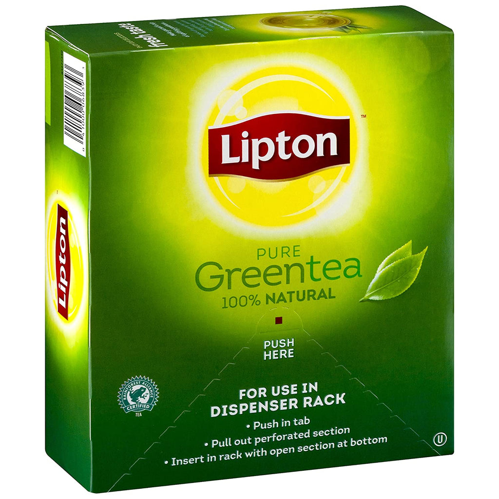 Lipton Pure Green Tea 100% Natural 100 Tea Bags (7 OZ) - Singh Cart