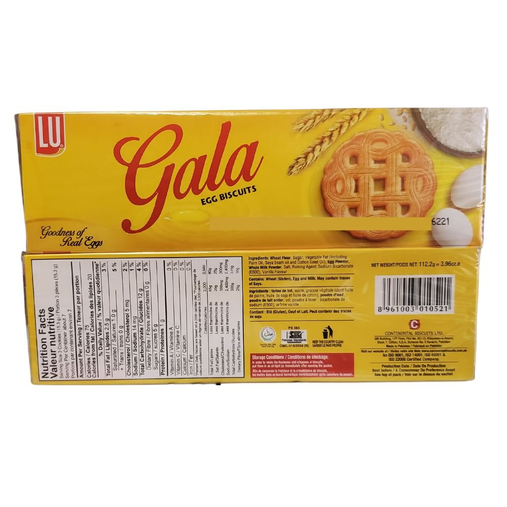 LU Gala Egg Biscuits 112.2g (3.96oz) - Singh Cart