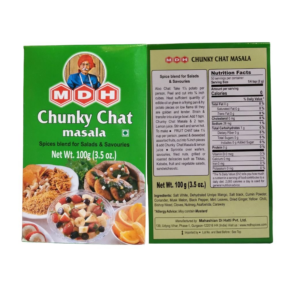 MDH Chunky Chat Masala For Salads & Savouries 100g (3.5oz) - Singh Cart