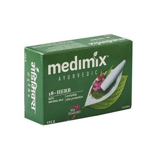Medimix Ayurvedic 18 Herbs Bath Soap Classic 125g (Pack Of 12) - Singh Cart