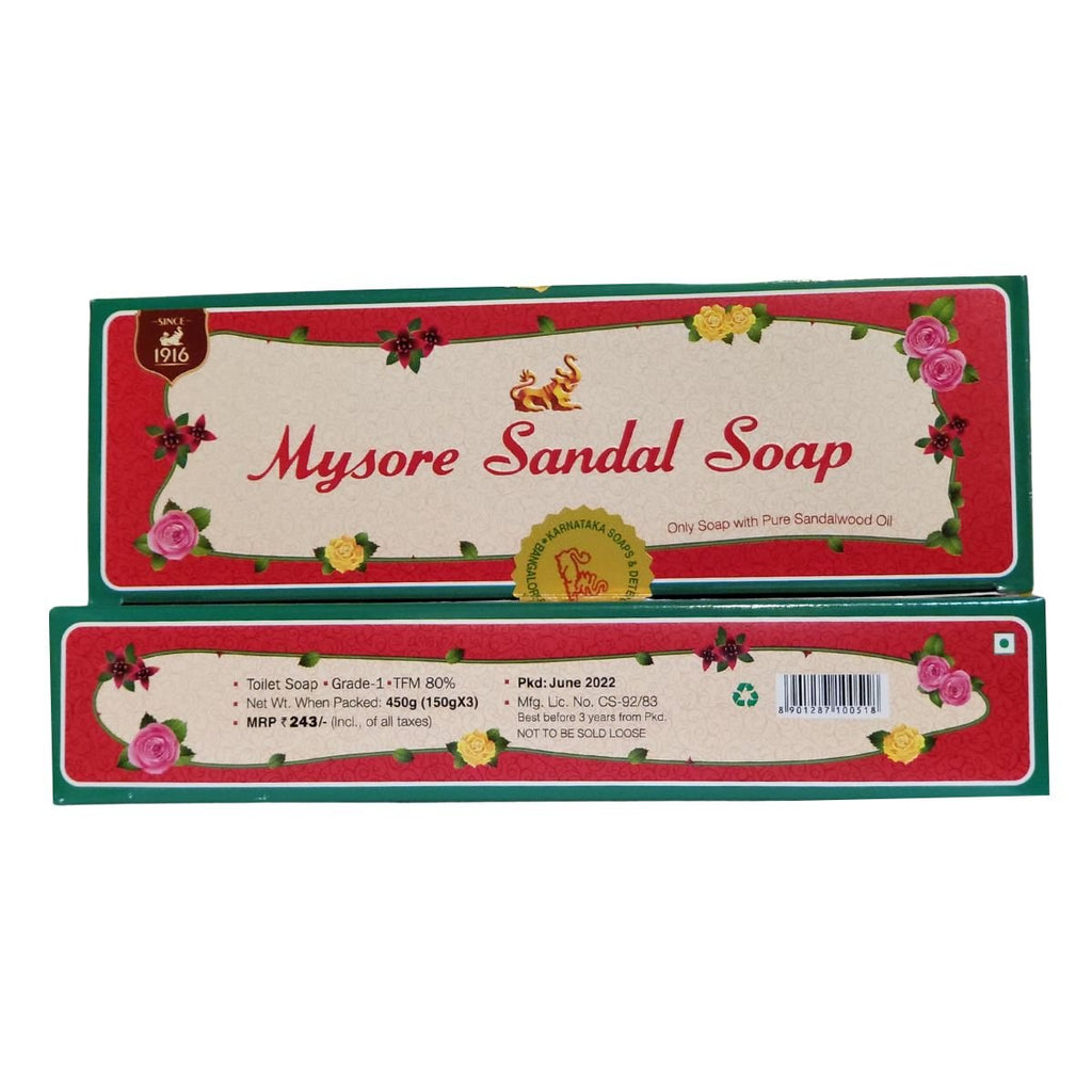 Mysore Sandal Soap Premium Bath Soap 450g - Singh Cart