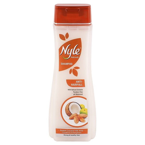 Nyle Anti-Hairfall Shampoo With Almond Coconut Milk Amla Paraben Free 400ml - Singh Cart