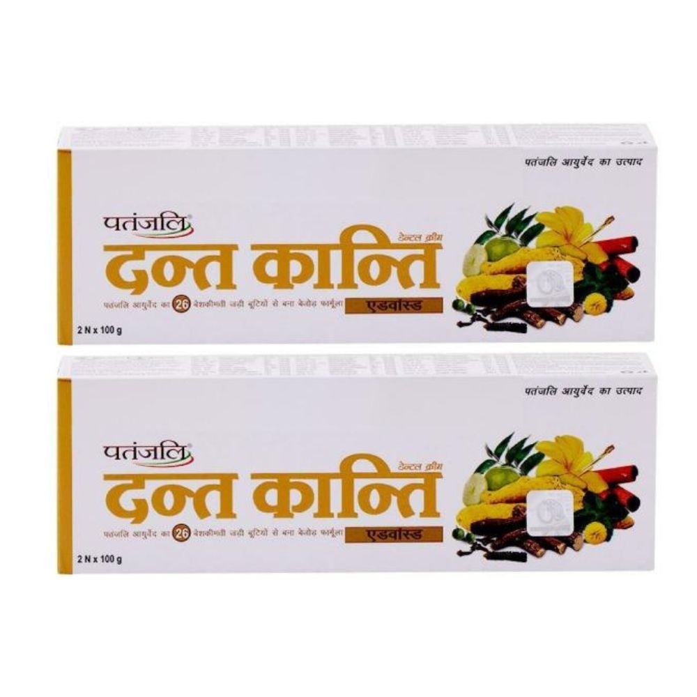 Patanjali Dant Kanti Advanced Toothpaste Dental Cream 200g - Singh Cart
