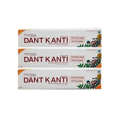 Patanjali Dant Kanti Natural Toothpaste Ayurvedic 100g (PACK OF 3) - Singh Cart
