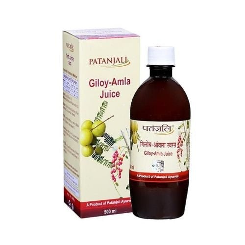 Patanjali Giloy-Amla Juice Immune Support 500ml (16.9oz) - Singh Cart