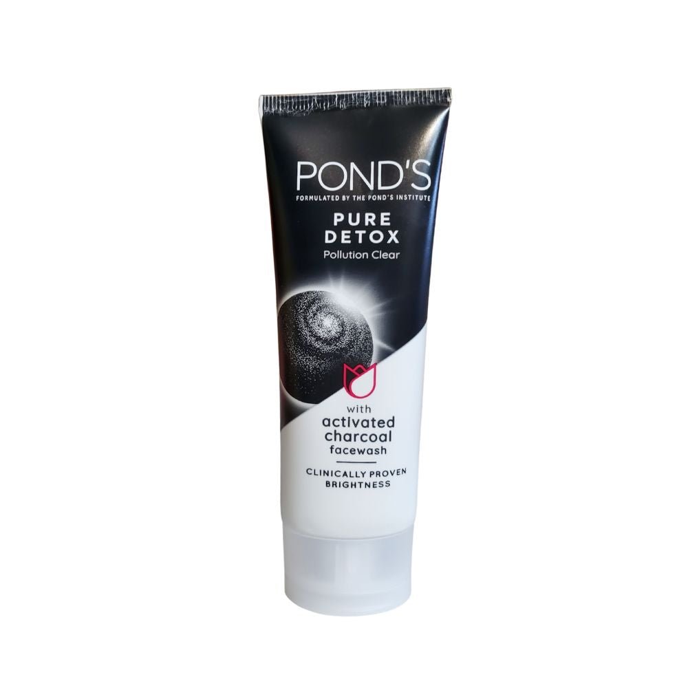 Ponds Pure Detox Anti Pollution Face Wash With Activated Charcoal 50g - Singh Cart