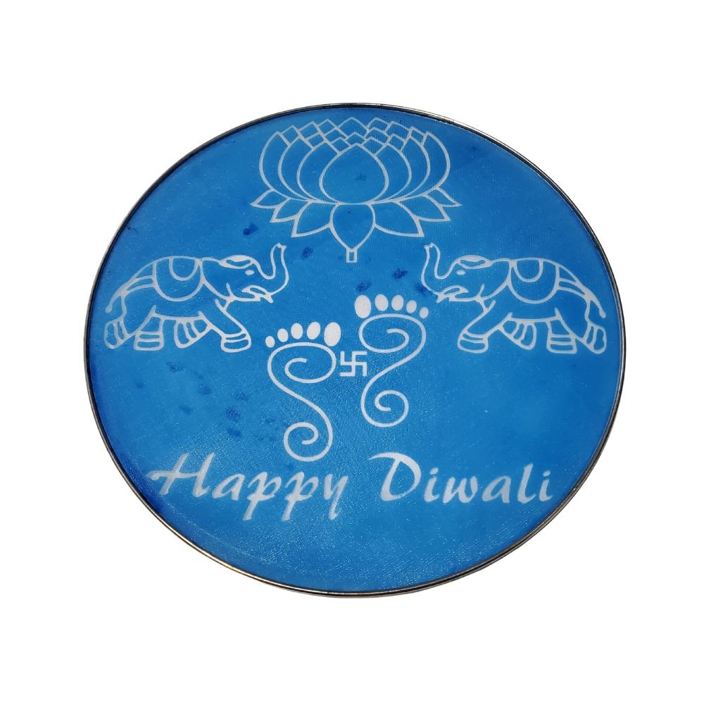 Resuable Happy Diwali Rangoli Stencils Steel Net 12 Inch - Singh Cart
