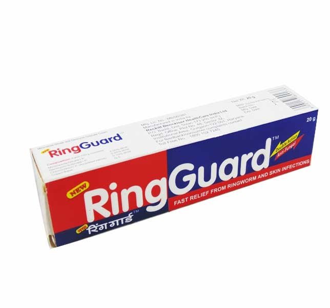Ring Guard Anti-Fungal Cream For Mild Fungal Skin Infections 20g - Singh Cart