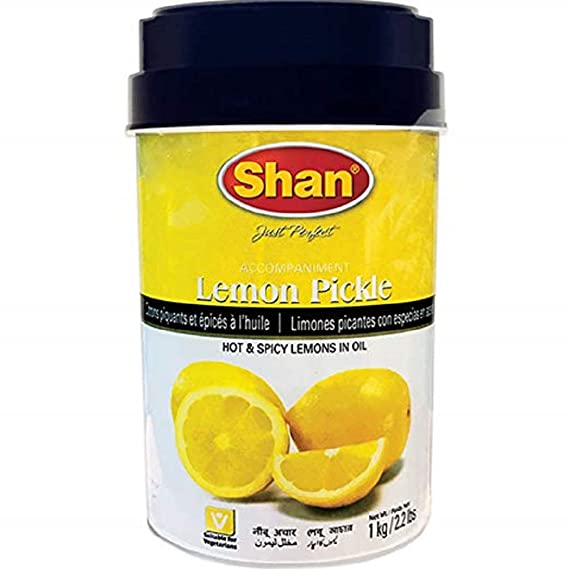 Shan Lemon Pickle Hot & Spicy Lemons 1kg (2.2lb) - Singh Cart