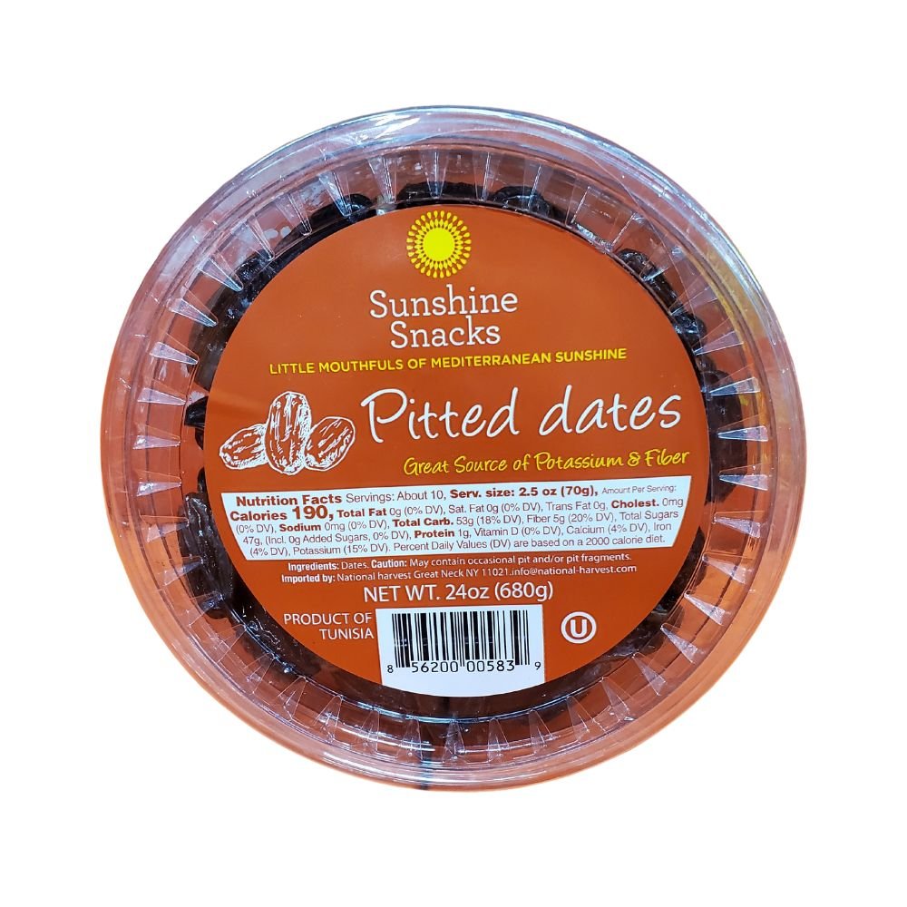 Sunshine Snacks Pitted Dates Best Quality 2lb - Singh Cart