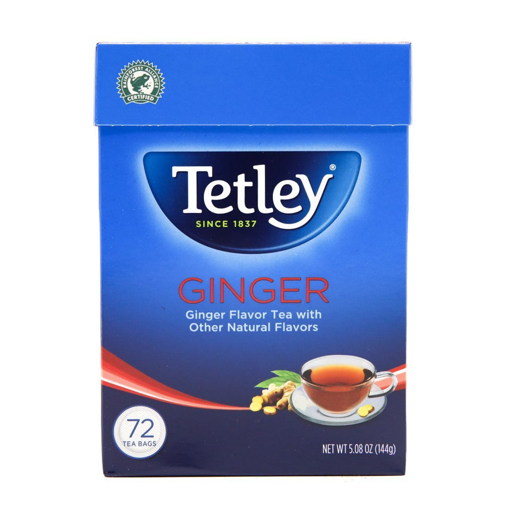 Tetley Ginger Tea Bags 72 Tea Bags 5.08oz (144g) - Singh Cart