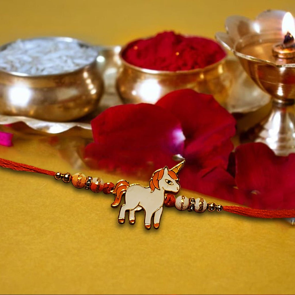 Unicorn Hand Made Rakhi For Kids - Singh Cart