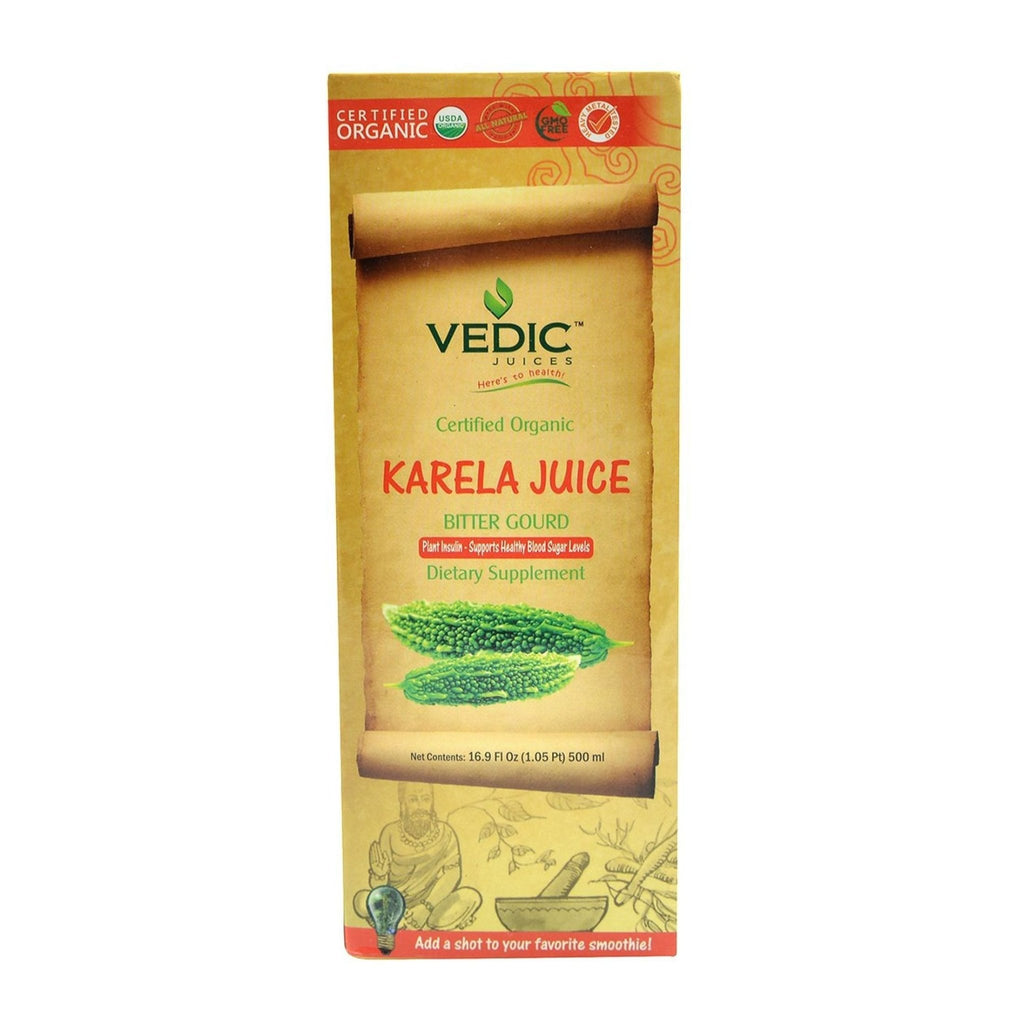 Vedic Organic Karela Juice 1000 ml (33.8 fl oz) - Singh Cart