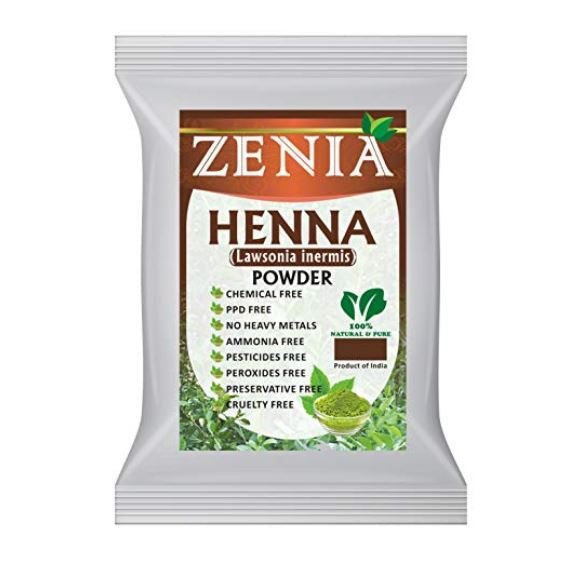 Zenia Henna (Lawsonia Intermis) Powder 100% Natural 100g (3.5oz) - Singh Cart
