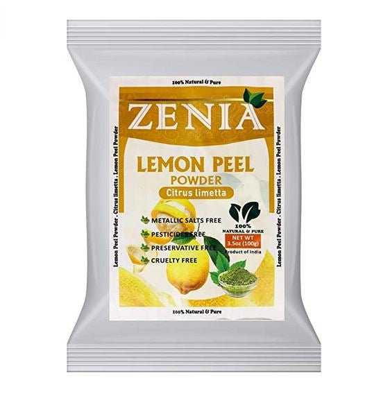 Zenia Lemon Peel Powder 100% Natural 100g (3.5oz) - Singh Cart