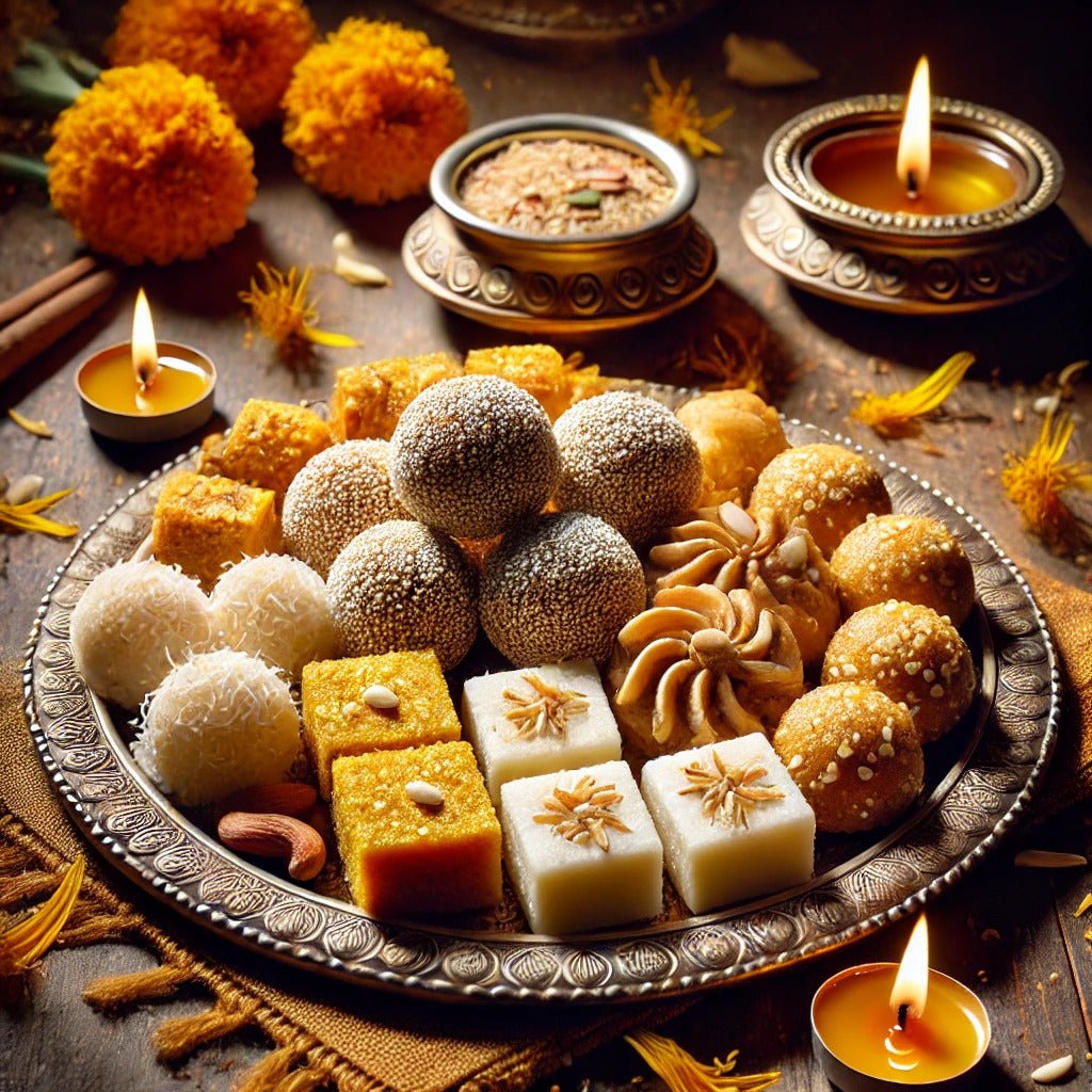 3 Best Sweets Recipes for Diwali: Anarsa, Coconut Barfi, & Besan Laddo - Singh Cart