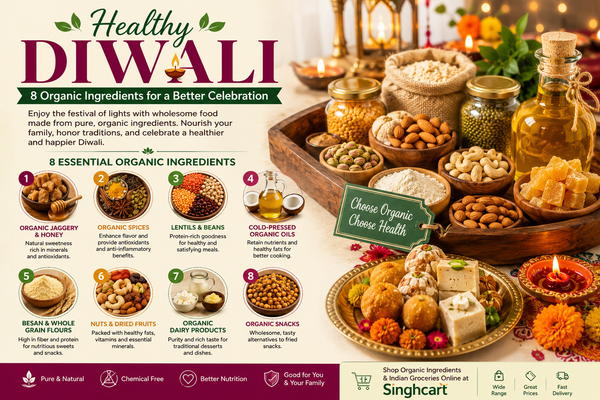 Healthy Diwali Food: 8 Organic Ingredients for a Better Celebration