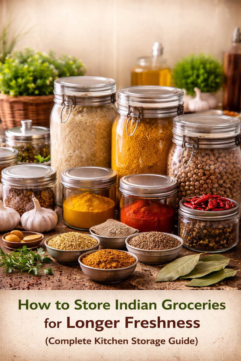  store Indian groceries for longer freshness