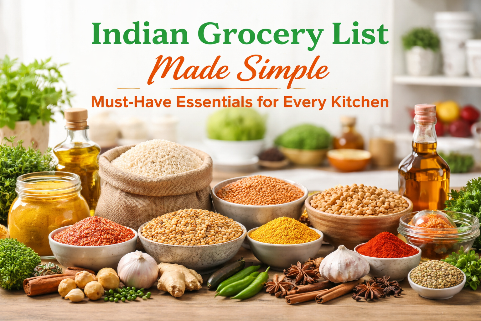 Indian Grocery List 