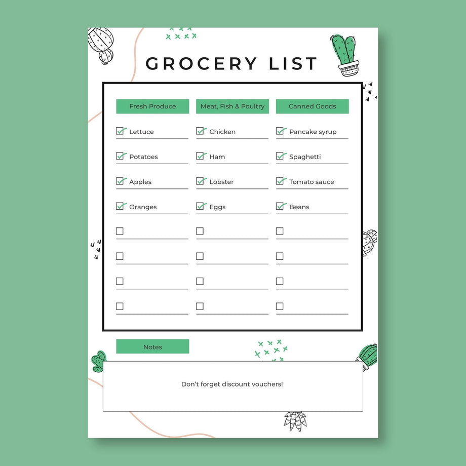 Budget-friendly grocery vouchers